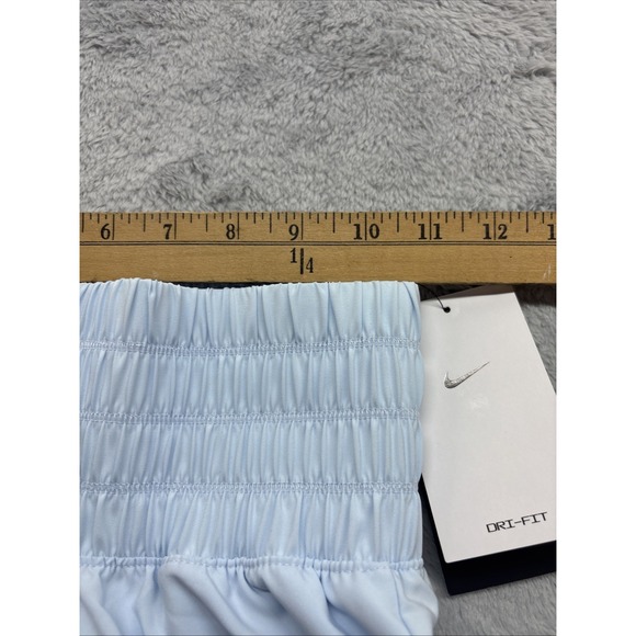 Nike One Dri-FIT 3" Brief-Lined Ultra‎ High Waisted Shorts Size XS Sky Blue New - Picture 3 of 6